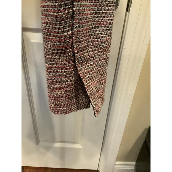 Theory Pink, Blue & White Tweed Zip-Up Jacket, Size 12 - Picture 7 of 8